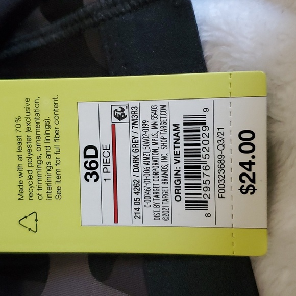 ALL IN MOTION 36 D ZIP FRONT SPORTS BRA - Picture 12 of 12